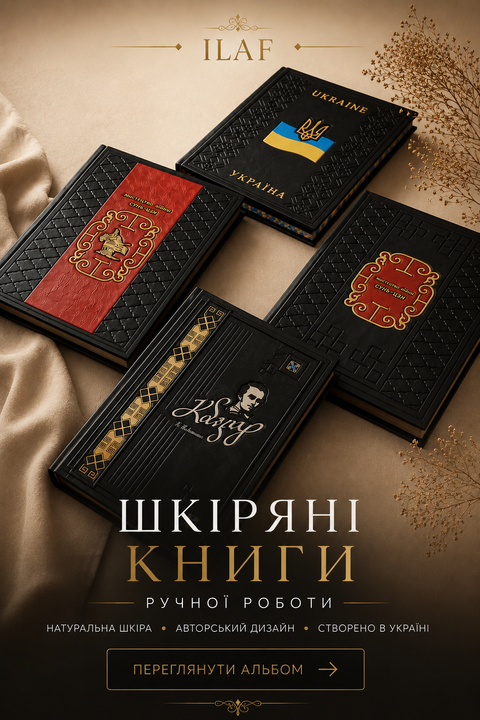 Подарункові книги з натуральної шкіри ILAF